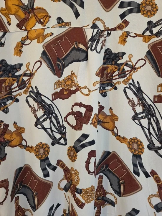 Vintage Dorlene button down shirt women's size 10 equestrian western cowgirl - Picture 8 of 10